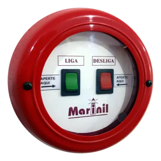 Botoeira de acionamento manual da bomba de incêndio