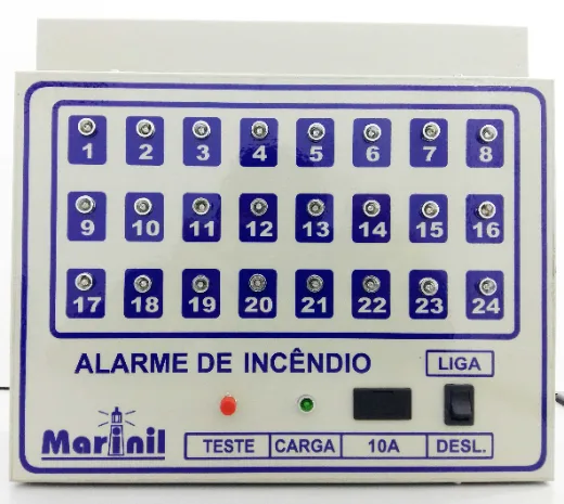 Central de alarme para 24 laços